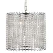 Suspension PAMPS en métal chrome et pampilles en cristal – Image 5