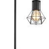 Lampe à poser Globo Priska 1xE27 H55cm,bois/noir