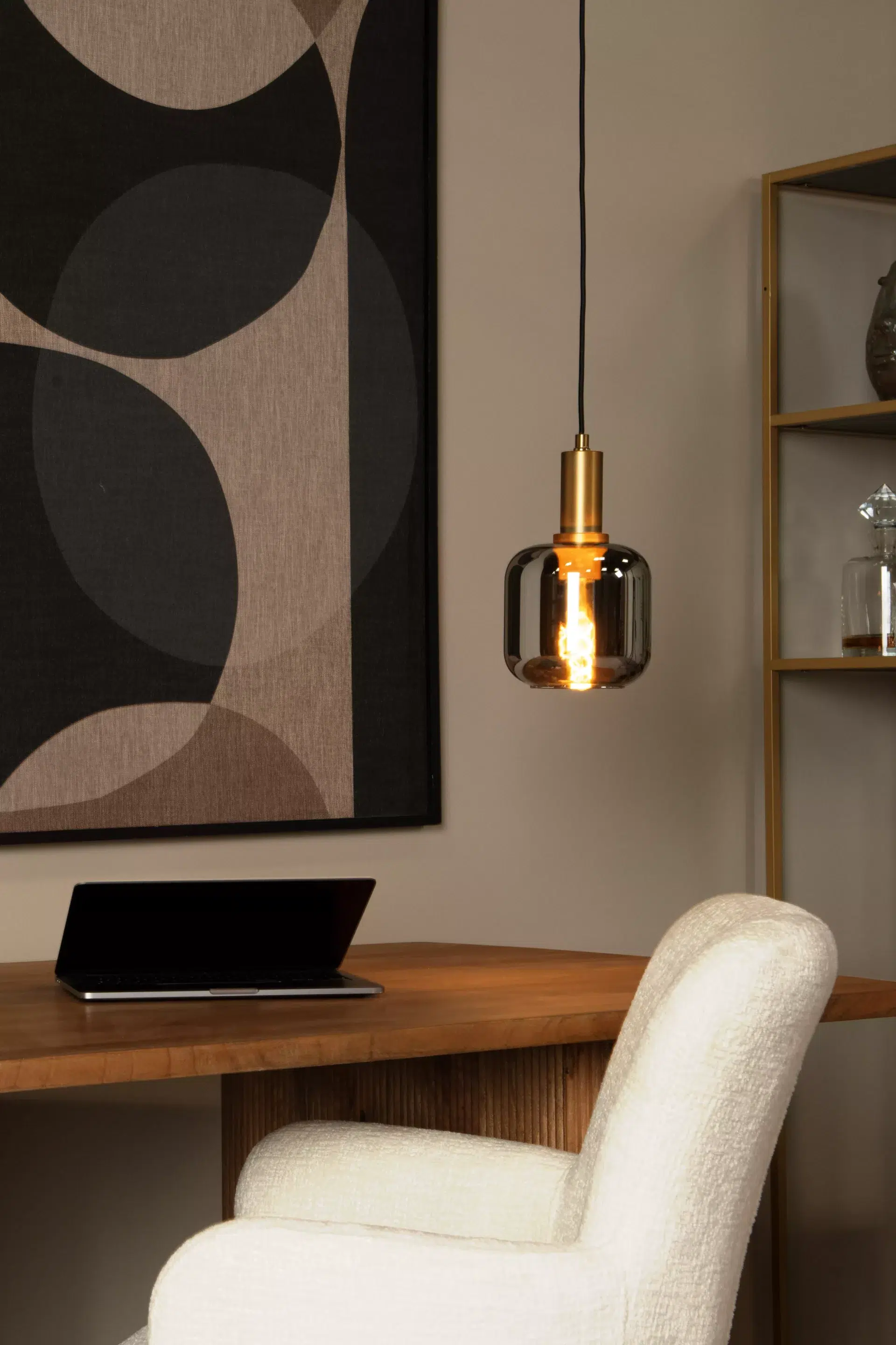 Suspension Lucide Julius 1xE27 20cm,fumée – Image 2