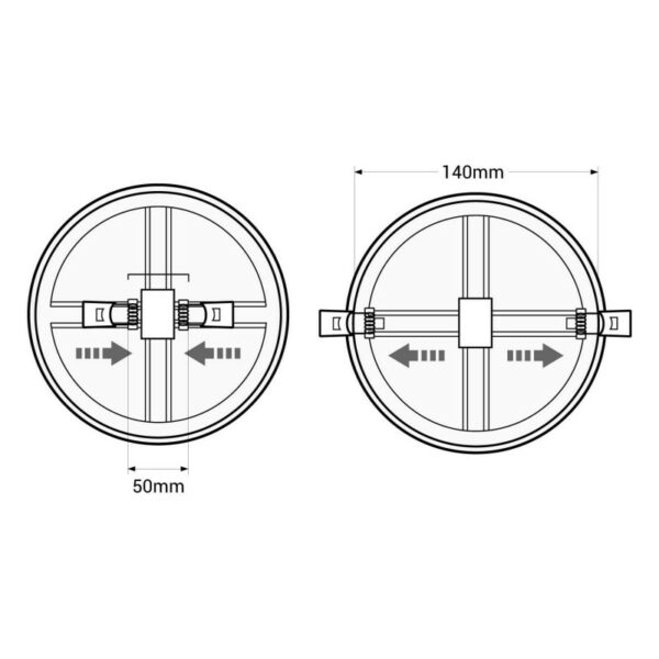 DOWNLIGHT AJUSTABLE TRICOULEUR – Image 7