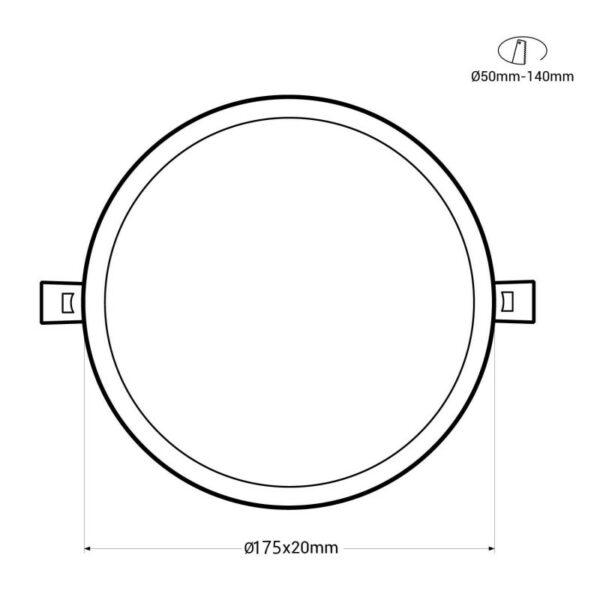 DOWNLIGHT AJUSTABLE TRICOULEUR – Image 8