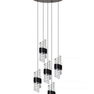 Suspension Lucide dim Kligande 3x8w (2700k) 25cm,noir