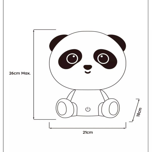 Fiche technique lampe de table Bébé panda