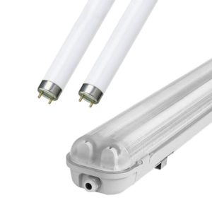conception moderne réglette étanche double tube