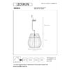 fiche technique Suspension Lucide Nerida 1xE27 35cm IP44 noire