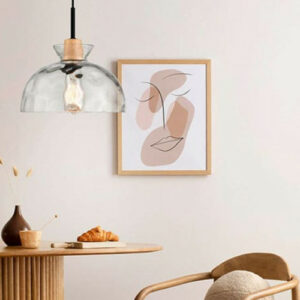 Suspension VERRIO (D27cm) en verre transparent