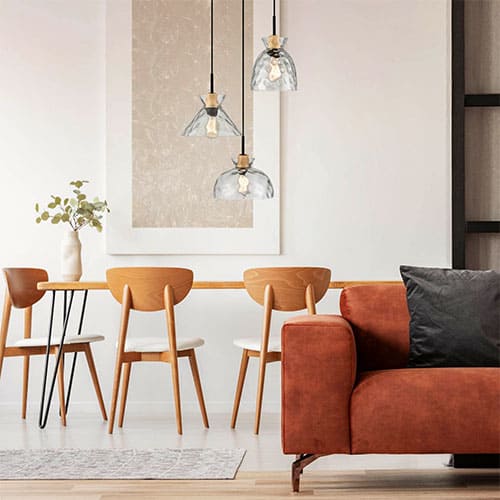 Suspension VERRIO (D42cm) en verre transparent