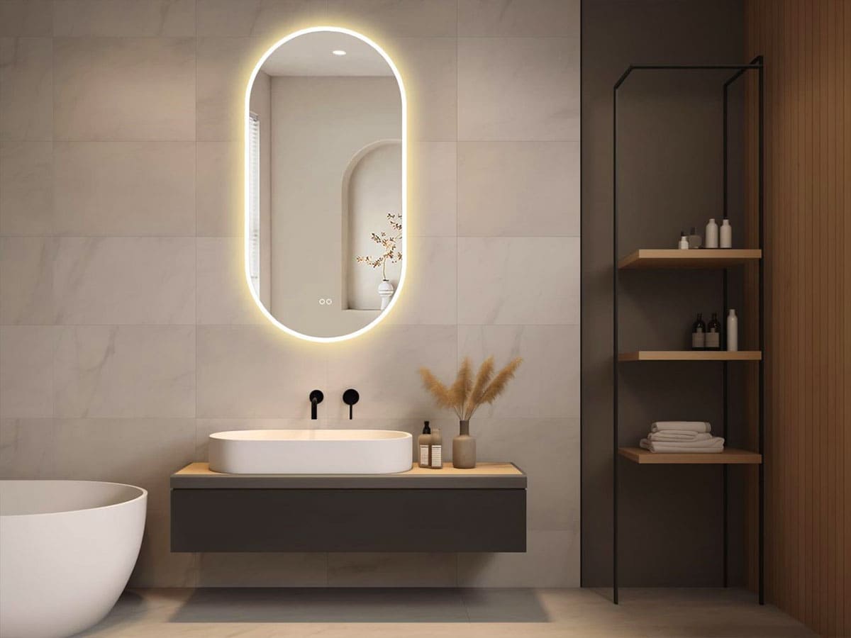 Optimisation salle de bain miroir LED