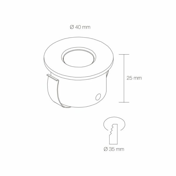 MINI SPOT ROND SP0512