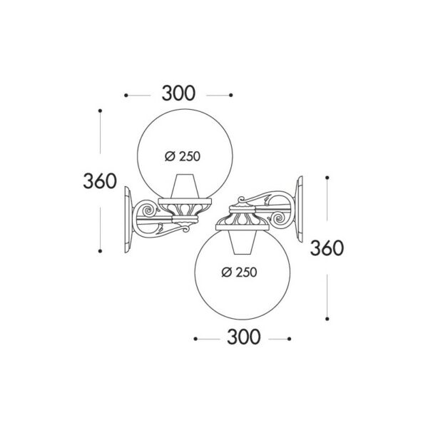 Applique Extérieure Bisso G250