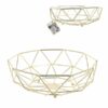 CORBEILLE FILAIRE KA2477 FORME GEOMETRIQUE DOREE