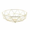 CORBEILLE FILAIRE KA2477 FORME GEOMETRIQUE DOREE