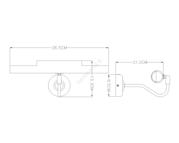 Applique led Globo murale Picture 4w (3000k) ,nickel mat