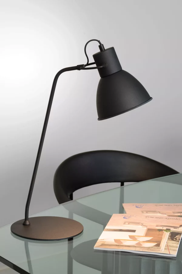 Lampe de bureau Lucide Shadi 1xE14,noir – Image 3