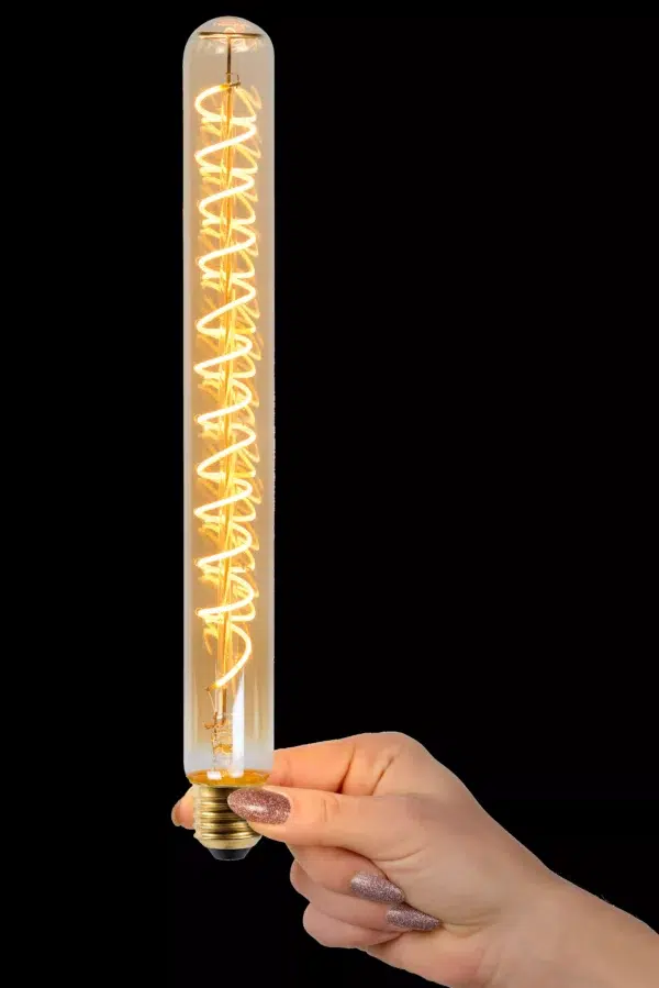 Ampoule fil led dim Lucide E27 ST30 5w (2200k),fumée – Image 11