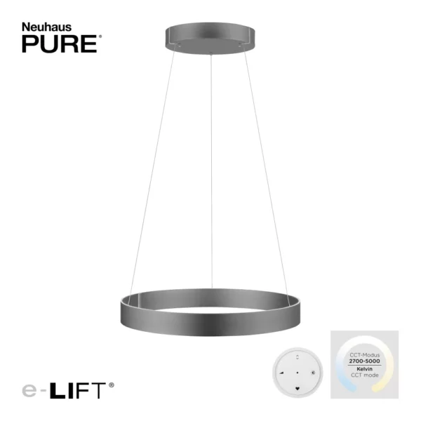 Suspension PURE E-CLIPSE LED, Design Moderne et Télécommande