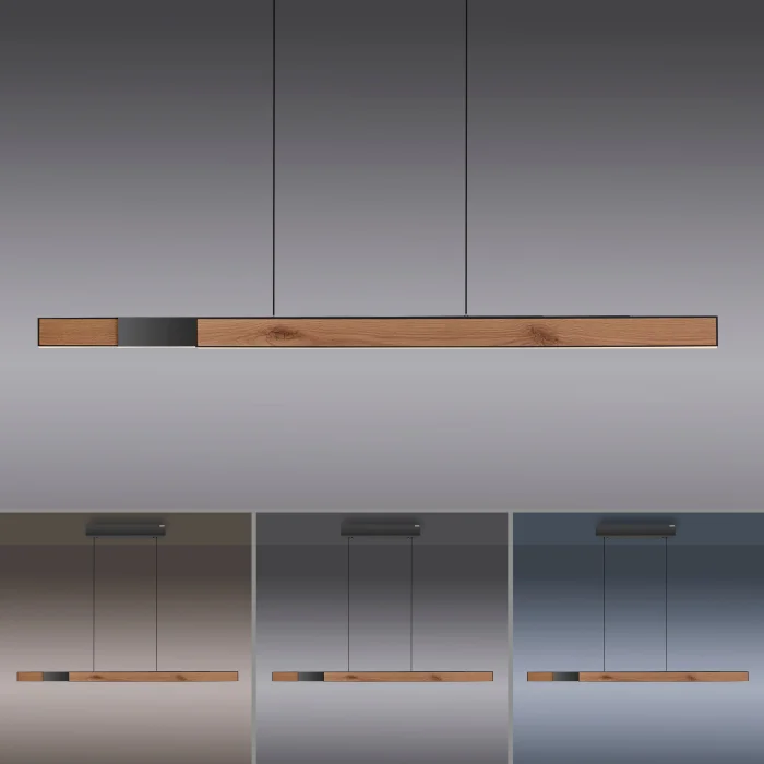 Suspension LED PURE-MOTO-RISE, Design Moderne, Télécommande Incluse – Image 6