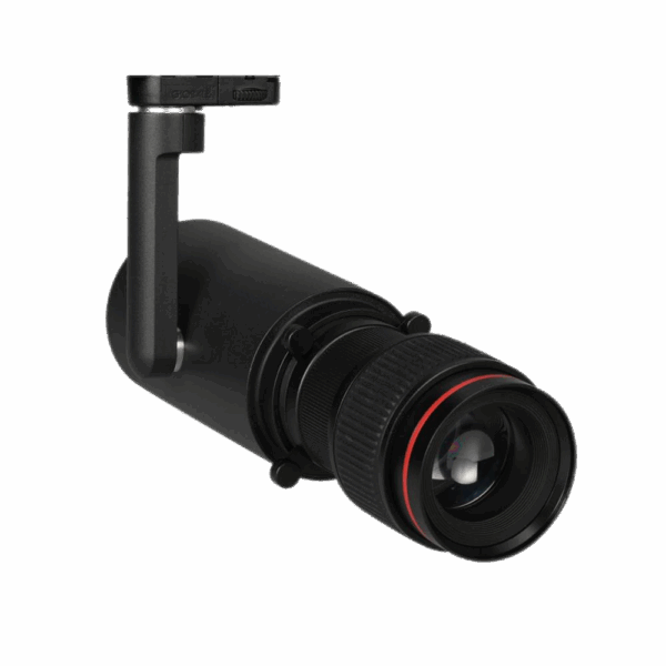 Projecteur sur rail pour musée Novolight 28w 15>25 CCT,noir