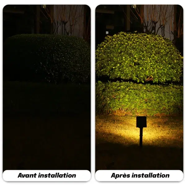Spot solaire à piquer 150lm (RGB) IP44,noir – Image 4