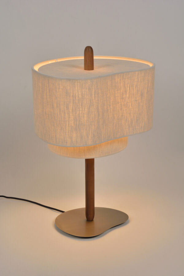 Lampe à poser MarketSet Pebble 1xE27 H60cm,crème – Image 6