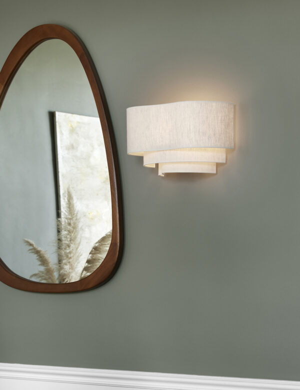 Applique MarketSet Pebble 1xE27 40cm,crème – Image 2