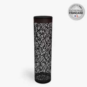 Borne solaire ronde 150lm (3000k) IP65,noir