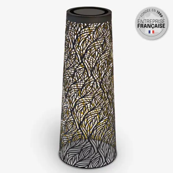 Borne solaire carrée 150lm (3000k) IP65,noir – Image 5