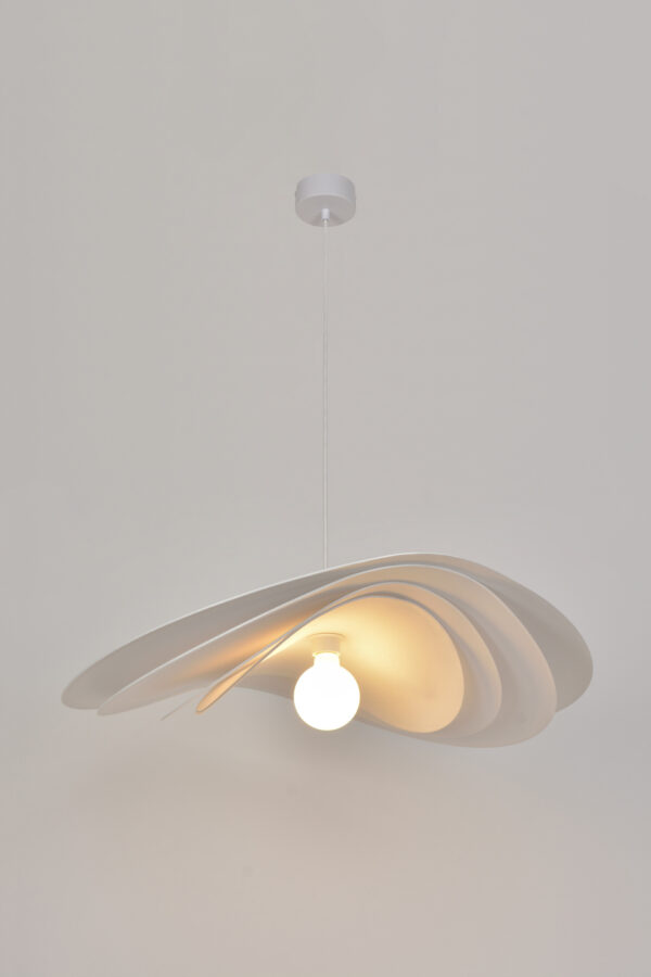 Suspension MarketSet Selenitis 1xE27 78cm,blanc – Image 6