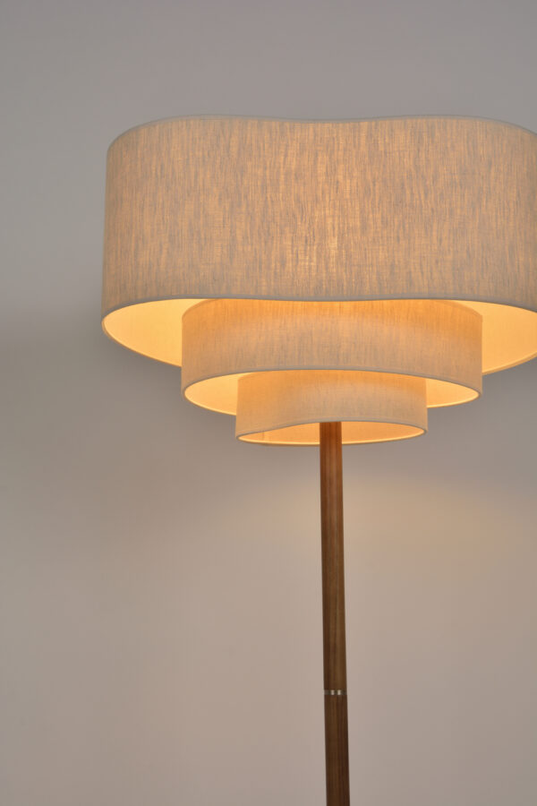 Lampadaire MarketSet Pebble 1xE27 H74cm,crème