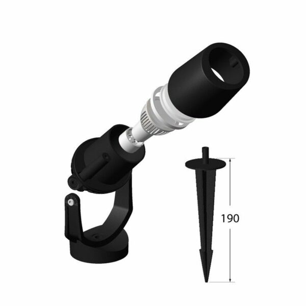Spot sur piquet Minitommy 2xGU10/6w CCT IP66,noir – Image 10