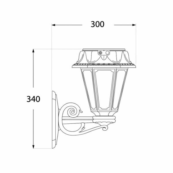 Applique solaire Fumagalli Bisso/Rosetta CCT,noir – Image 10