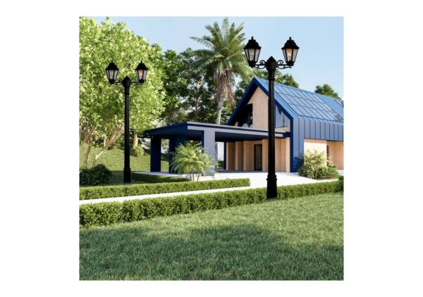 Lampadaire Fumagalli Gigi/Anna 2xE27/6.5w (2700k) IP55,noir – Image 3