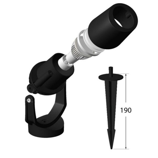 Spot sur piquet Minitommy 1xGU10/6w CCT IP66,noir – Image 5
