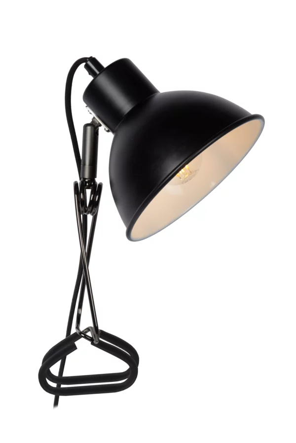 Lampe a pince Lucide Moys 1xE27,noir