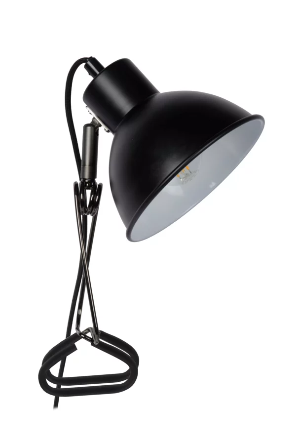 Lampe a pince Lucide Moys 1xE27,noir – Image 2
