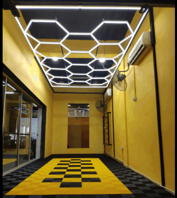 Plafonnier LED nid d’abeille 6000k – Image 3