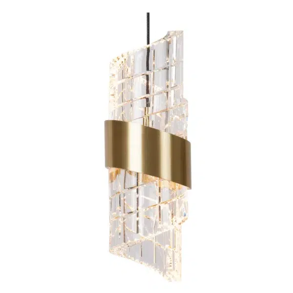 Suspension Lucide dim Kligande 9w (2700k) 13cm,or – Image 3