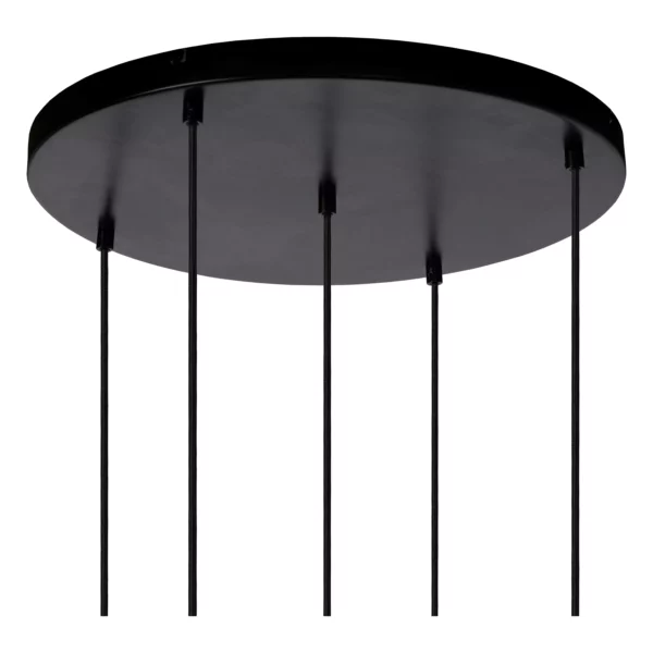 Suspension Lucide Joanet 5xE27 66cm,fumé – Image 4
