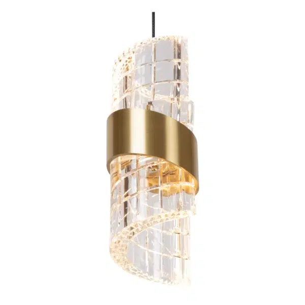 Suspension Lucide dim Kligande 9w (2700k) 13cm,or – Image 4