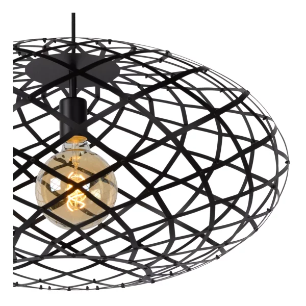 Suspension Lucide Wolfram 1xE27 65cm,noir – Image 7