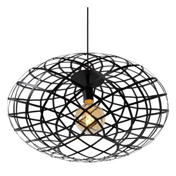 Suspension Lucide Wolfram 1xE27 65cm,noir – Image 9