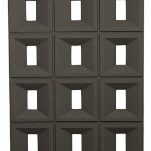 Plaque murale 3D PU-06-1 120x60cm,noir