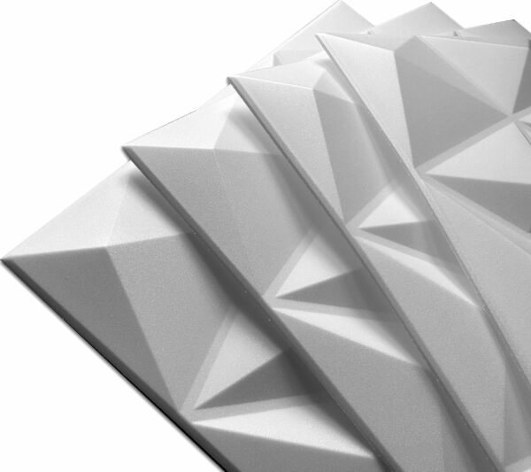 Panneau Mural Decoratif 3D  50x50 cm Brylant 12 m², 48 pièces, blanc – Image 3