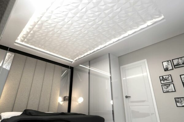 Panneau Mural Decoratif 3D  50x50 cm Brylant 12 m², 48 pièces, blanc – Image 2