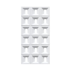 Plaque murale 3D PU-06-3 120x60cm,blanc