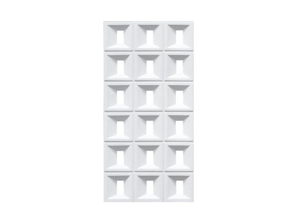 Plaque murale 3D PU-06-3 120x60cm,blanc