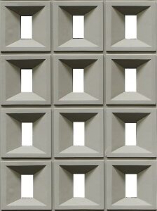 Plaque murale 3D PU-06-4 120x60cm,gris clair