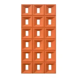 Plaque murale 3D PU-06-5 120x60cm,jaune