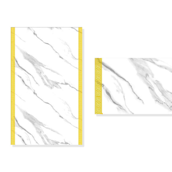 Plaque murale PVC LJ50003T 122x280cm,marbre blanc – Image 3