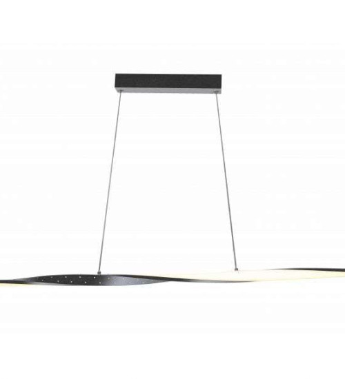 Suspension Keria Fluid 34w (3000k) 101cm,noir